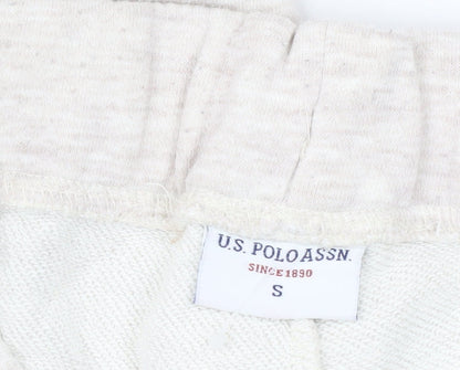 U.S. Polo Assn. Womens Beige Jogger Sweatpants Size S Casual