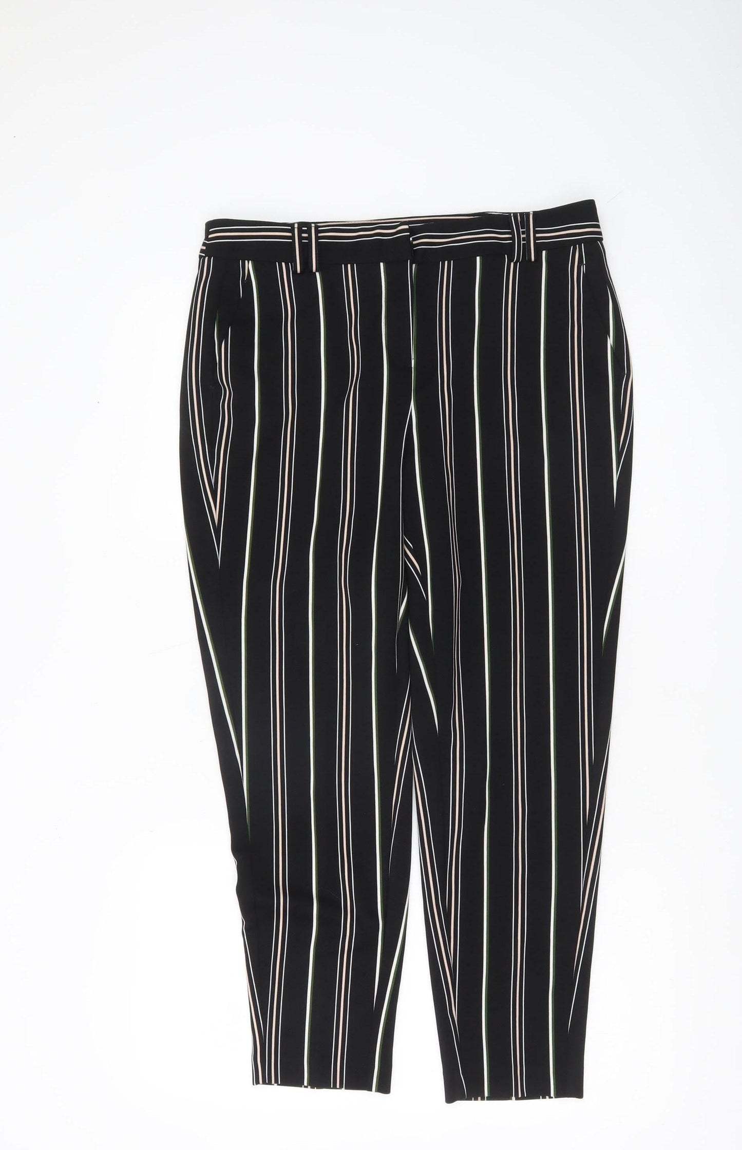 Womens UK Size 12 Dorothy Perkins Slim Fit BusinessCasualWorkwear Black Trousers