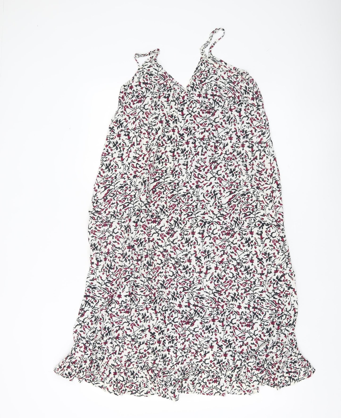 River Island Women’s Multicoloured Floral Slip Dress Size 12 Midi