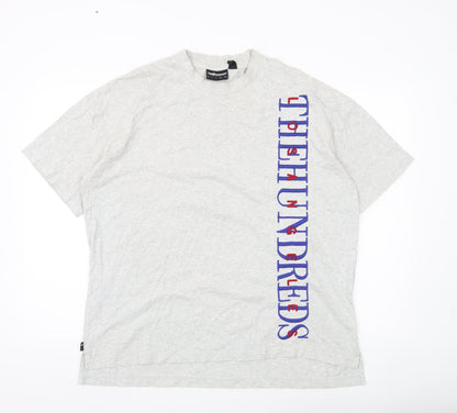 The Hundreds Mens Grey M Graphic Print Crew Neck T-Shirt