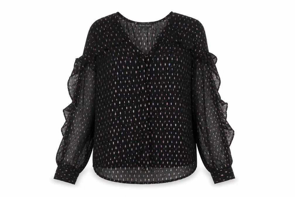 Womens UK Size 10 Phase Eight Black Tunic Blouse