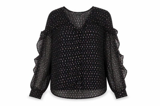Womens UK Size 10 Phase Eight Black Tunic Blouse