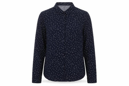 Womens UK Size M Bershka Blue Classic Button-Up