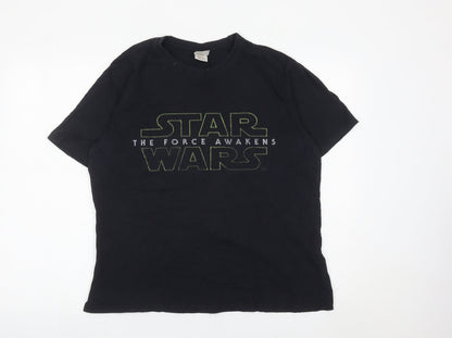 Star Wars Men's Black Large Graphic Movie T-Shirt Cotton