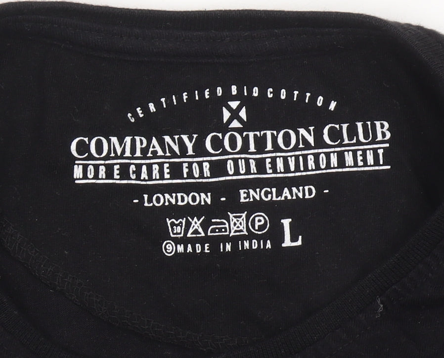 Company Cotton Club Men's Black L Graphic Print T-Shirt