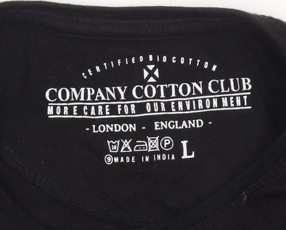 Company Cotton Club Men's Black L Graphic Print T-Shirt