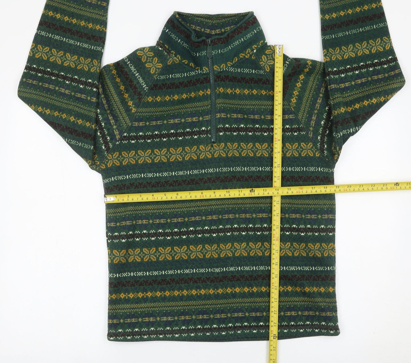 Mens UK Size S Cotton Traders Green Pullover Sweatshirt
