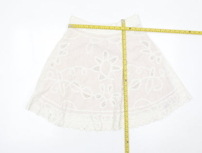 Womens UK Size 8 Reiss A-Line Lace Skirt