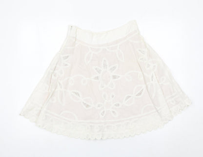 Womens UK Size 8 Reiss A-Line Lace Skirt
