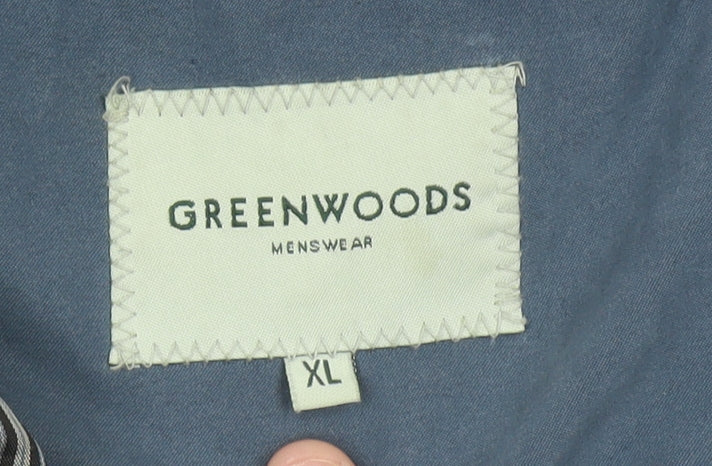 Mens UK Size XL Greenwoods Blue Basic Jacket