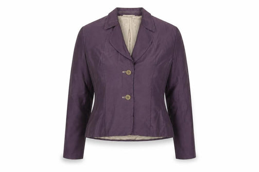 Womens UK Size 10 Precis Petite Petites Purple Suit Jacket
