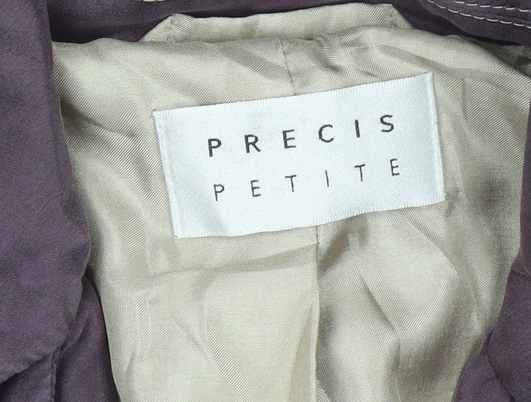 Precis Petite Women's Purple Silk Suit Jacket Size 10 Regular