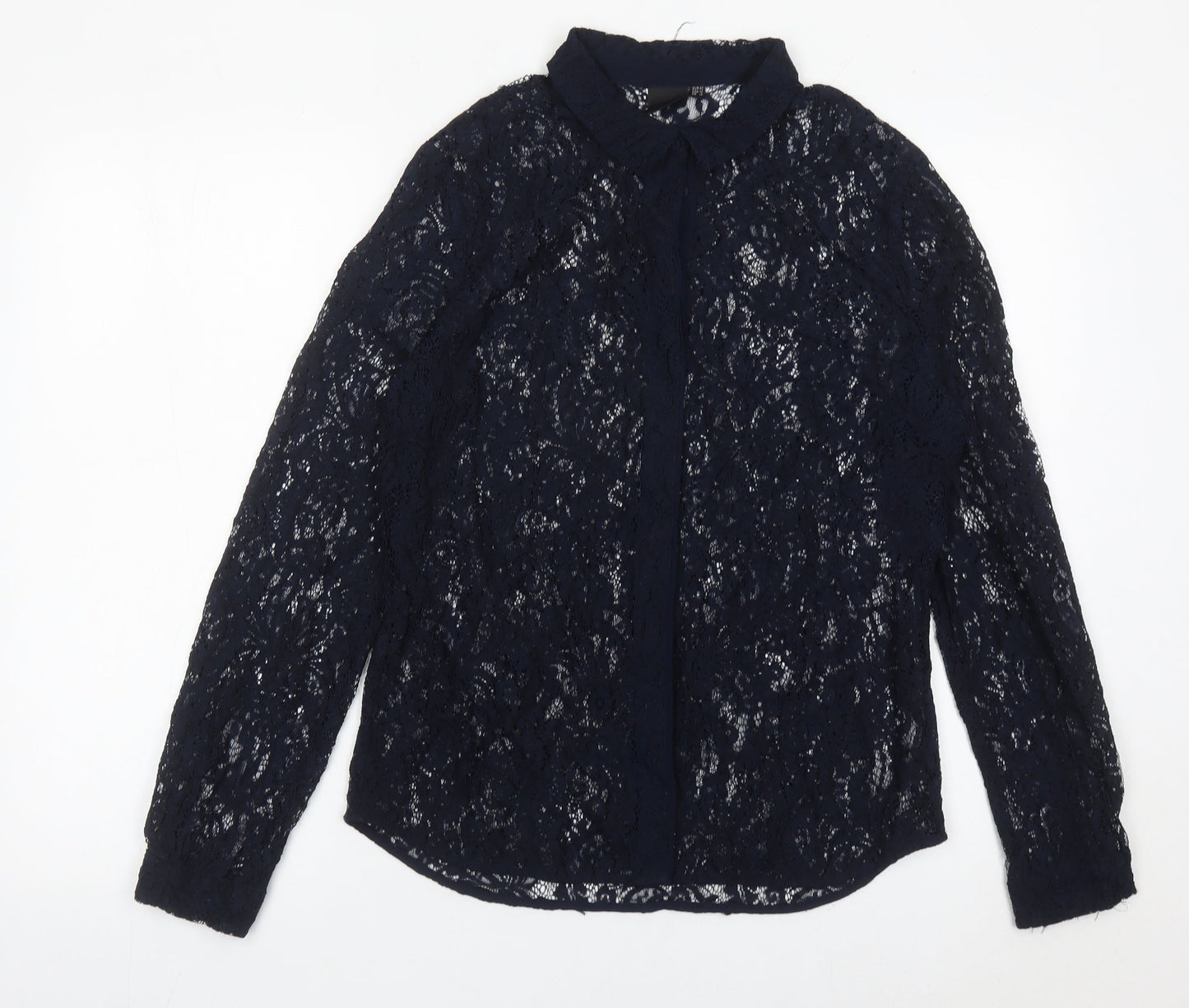 Womens UK Size 14 InWear Black Tunic Blouse