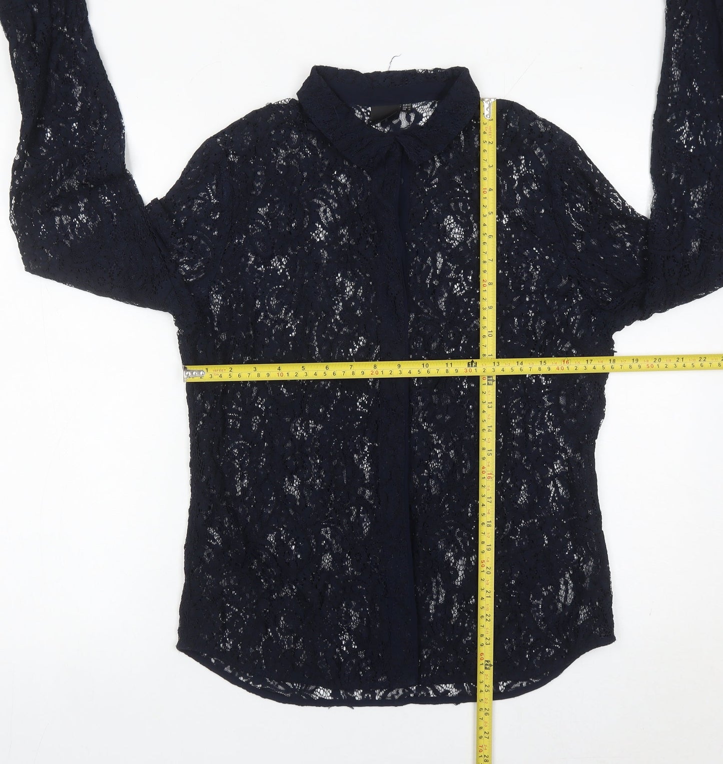 Womens UK Size 14 InWear Black Tunic Blouse