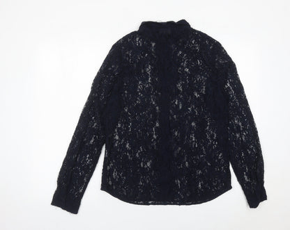 Womens UK Size 14 InWear Black Tunic Blouse
