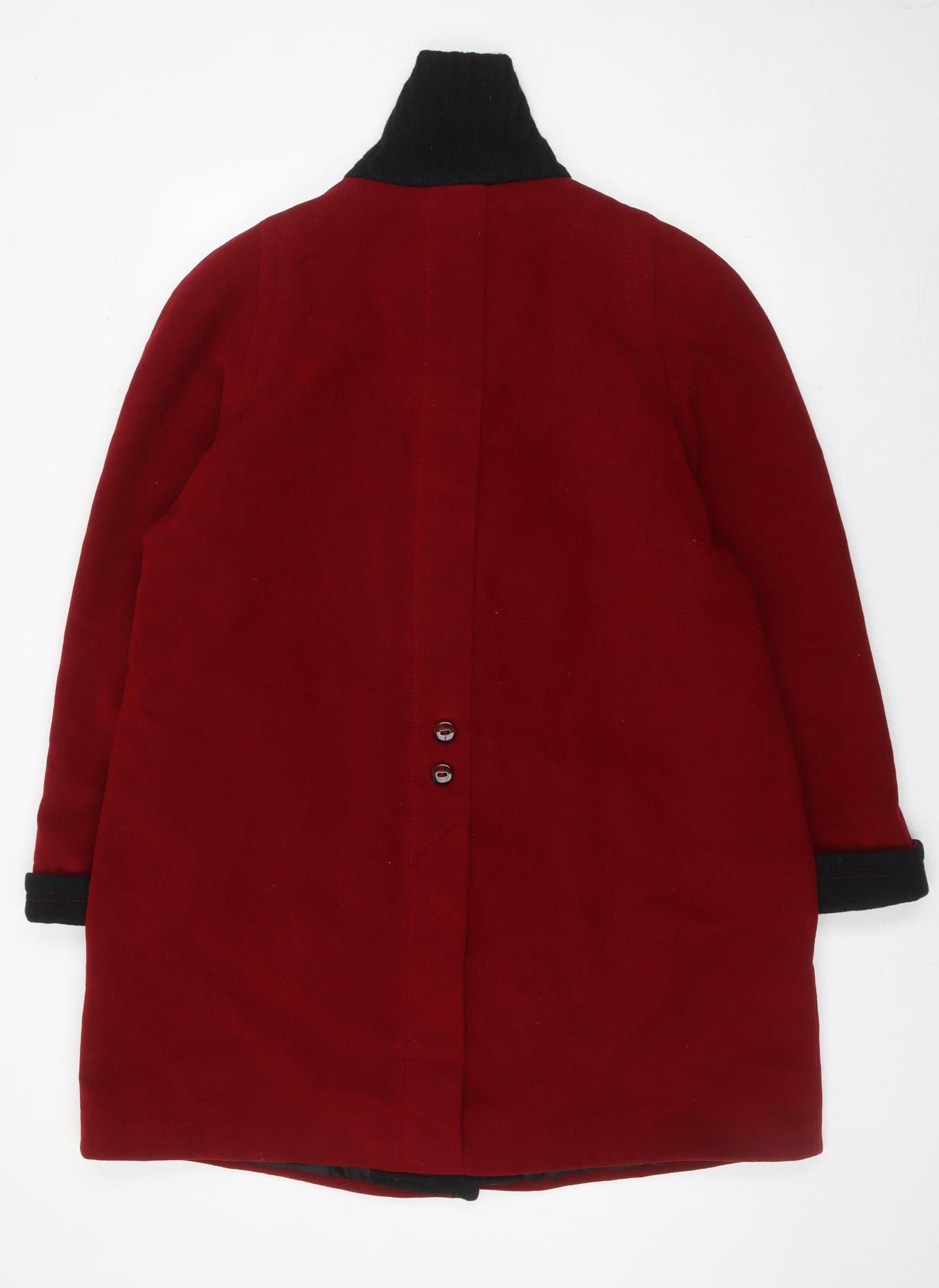 Kohler & Krenzer Women’s Red Wool Cashmere Blend Mid-Length Coat Size 12