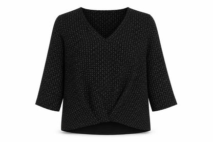 Womens UK Size 14 Marks and Spencer Black Tunic Blouse