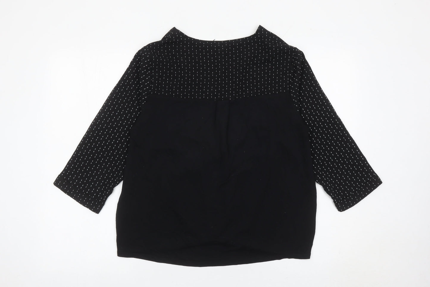 Womens UK Size 14 Marks and Spencer Black Tunic Blouse