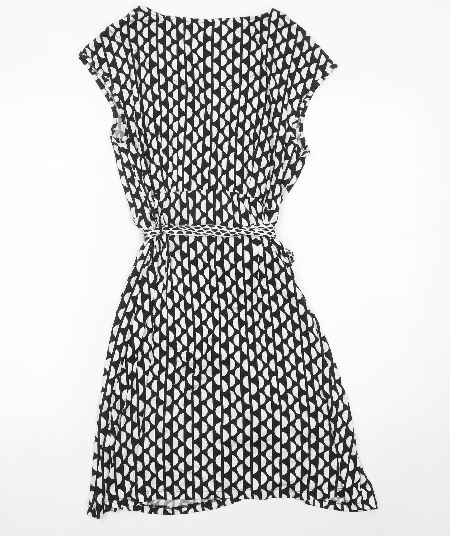 Principles by Ben de Lisi Women’s Black Geometric Wrap Dress Size 10