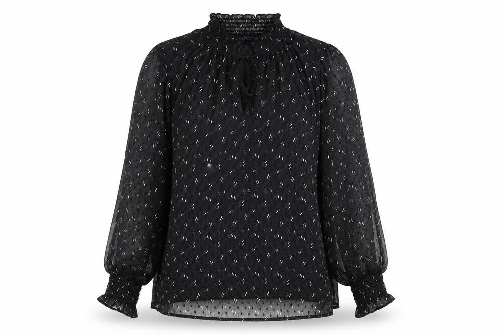 Womens UK Size 12 Marks and Spencer Black Tunic Blouse