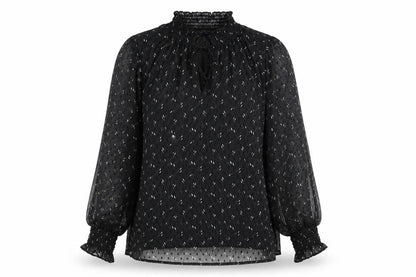 Womens UK Size 12 Marks and Spencer Black Tunic Blouse
