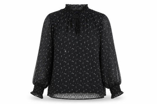 Womens UK Size 12 Marks and Spencer Black Tunic Blouse