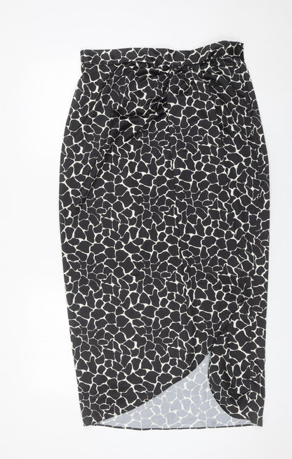 Womens UK Size 14 River Island Wrap Satin Skirt