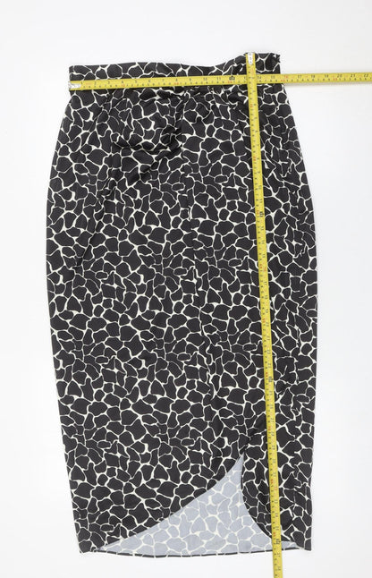 Womens UK Size 14 River Island Wrap Satin Skirt