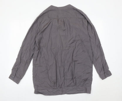 Womens UK Size 12 NEXT Grey Tunic Blouse