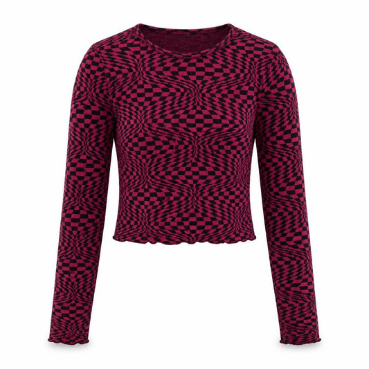 Womens UK Size XS Urban Outfitters Pink Cropped T-Shirt