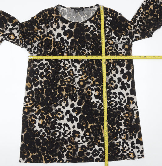 Womens UK Size L Wednesday's Girl Multicoloured Tunic Blouse