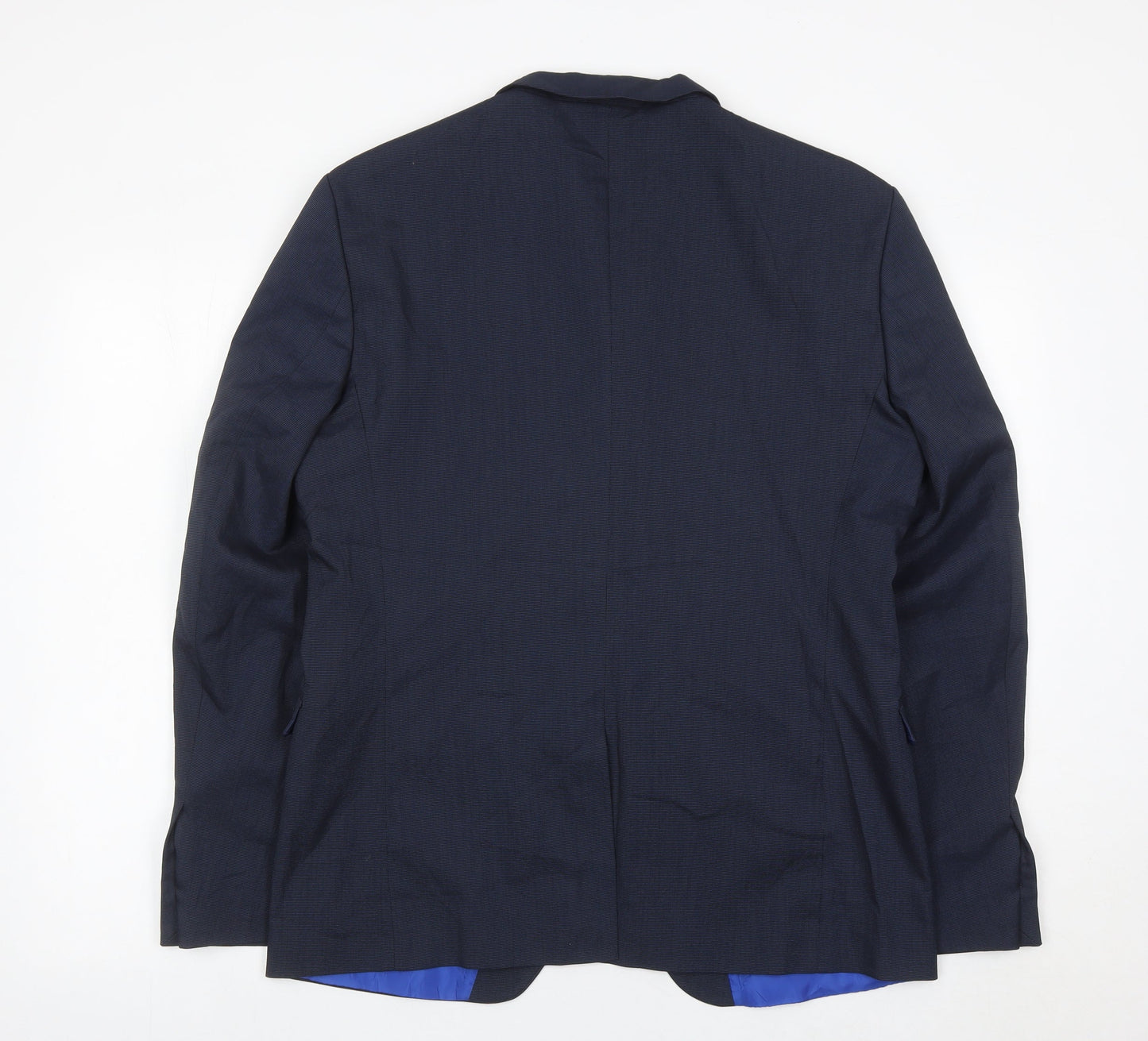 Mens UK Size 44 Zara Man Regular Blue Suit Jacket