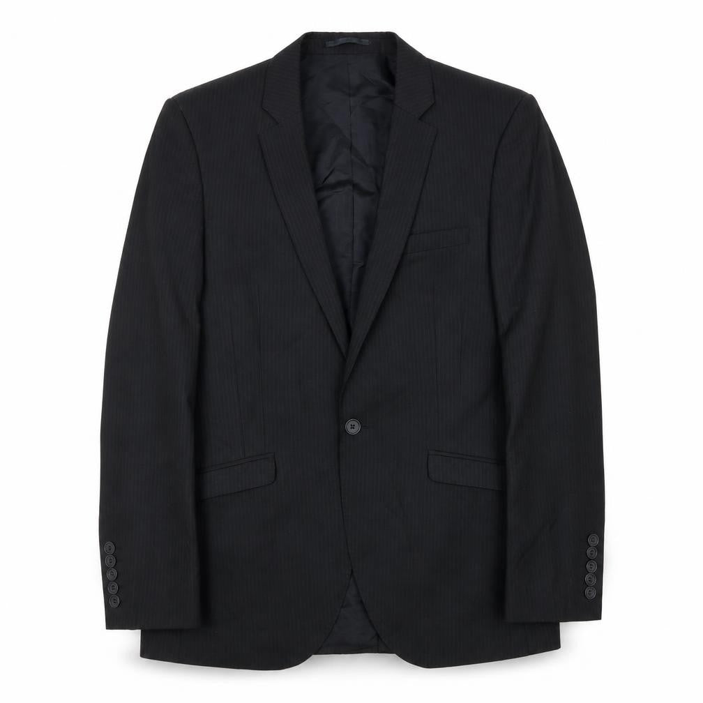 Mens UK Size 38 White Label Regular Black Suit Jacket