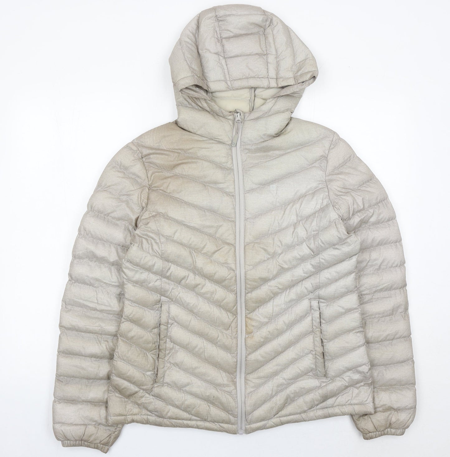 Womens UK Size 12 Mountain Warehouse Beige Puffer Jacket