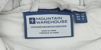 Womens UK Size 12 Mountain Warehouse Beige Puffer Jacket