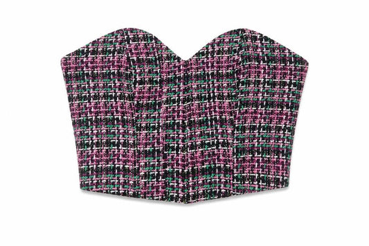 Womens UK Size 12 Zara Multicoloured Cropped Blouse