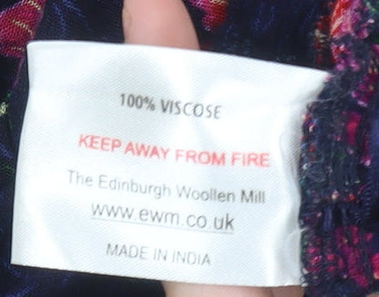 Isle Collection Women’s Multicoloured Floral Viscose Midi Peasant Skirt Size 16