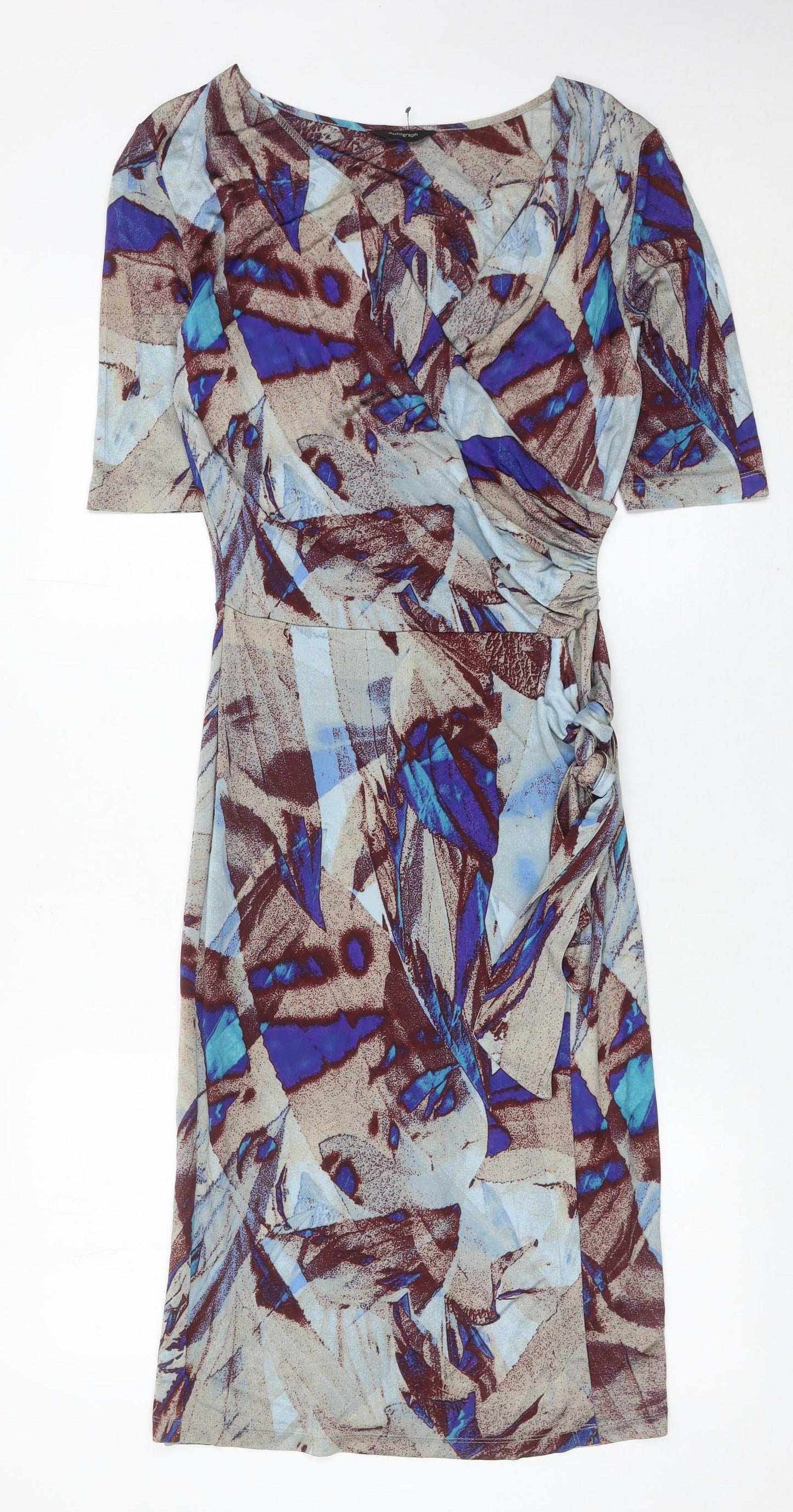 Marks and Spencer Autograph Women’s Multicoloured Size 8 Wrap Dress