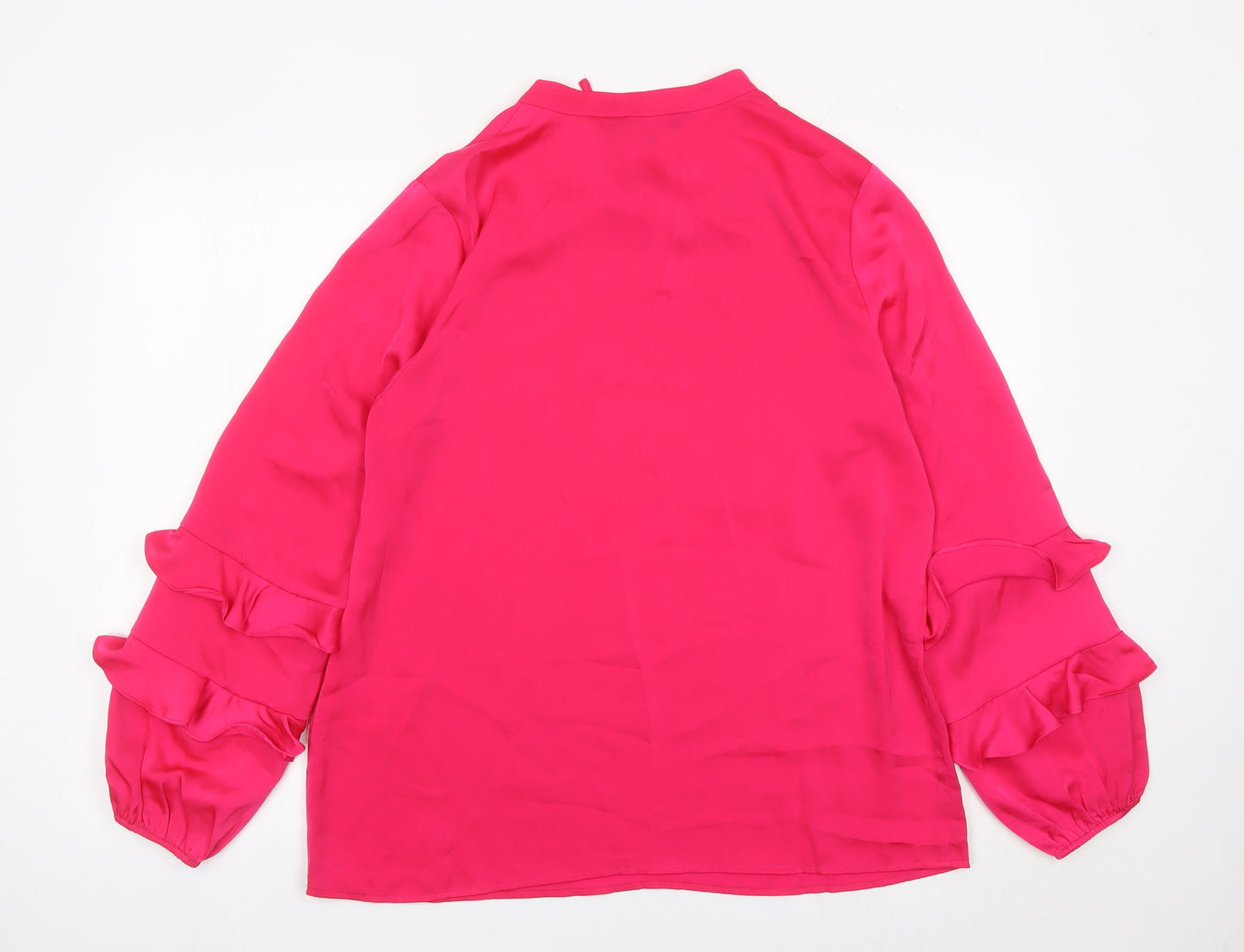 Womens UK Size 14 Sosandar Pink Tunic Blouse