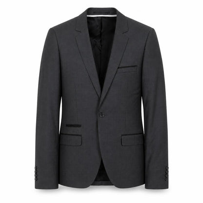 Topman Mens Grey Wool Blend Slim Fit Blazer Jacket Size 36