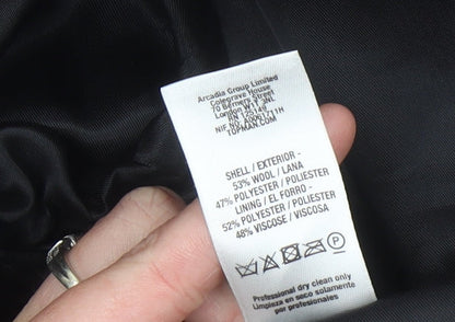 Topman Mens Grey Wool Blend Slim Fit Blazer Jacket Size 36