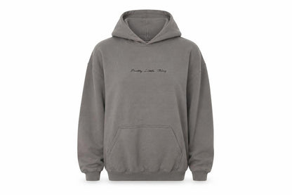 PrettyLittleThing Women’s Grey Pullover Hoodie M Logo Casual