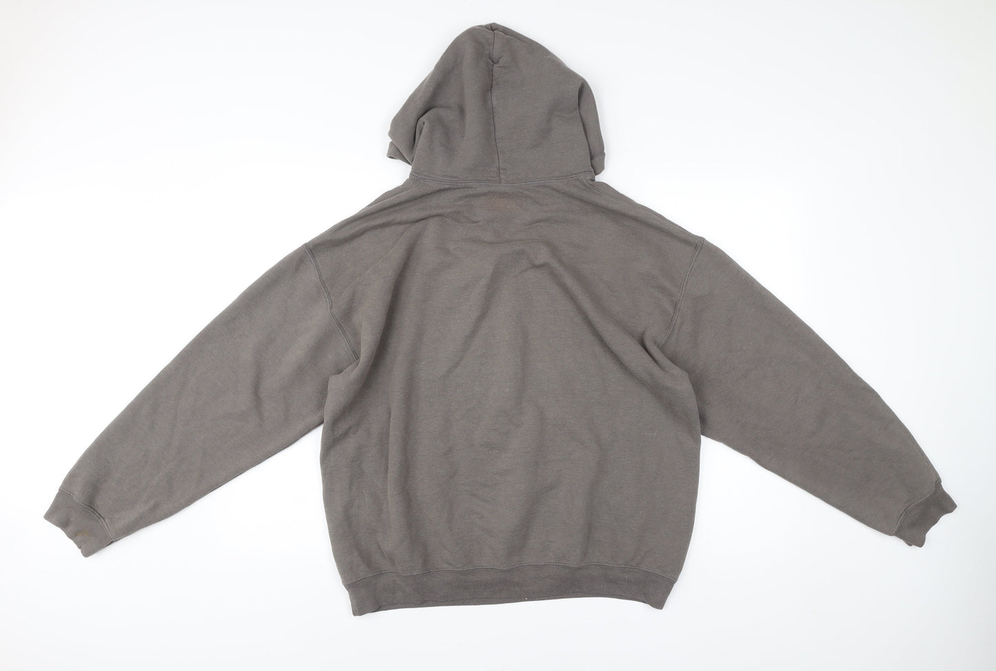 PrettyLittleThing Women’s Grey Pullover Hoodie M Logo Casual