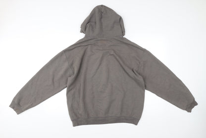 PrettyLittleThing Women’s Grey Pullover Hoodie M Logo Casual