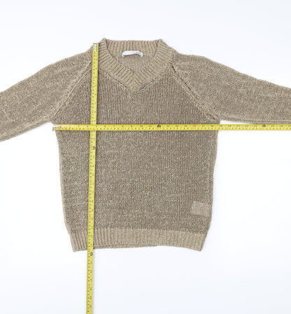 Womens UK Size 12 Oui Beige Pullover Jumper