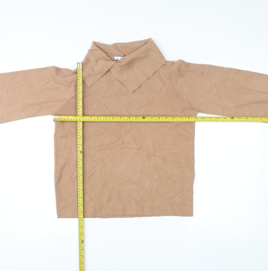 Womens UK Size M NEXT Beige Pullover Jumper