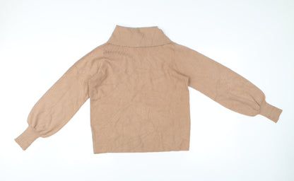 Womens UK Size M NEXT Beige Pullover Jumper