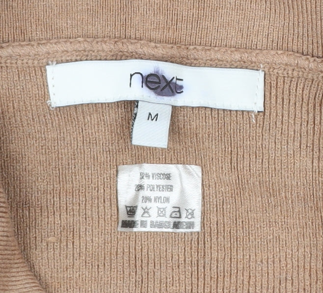 Womens UK Size M NEXT Beige Pullover Jumper