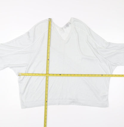 Womens UK Size XL NEXT White Pullover Jumper
