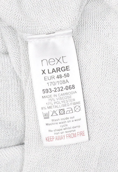 Womens UK Size XL NEXT White Pullover Jumper